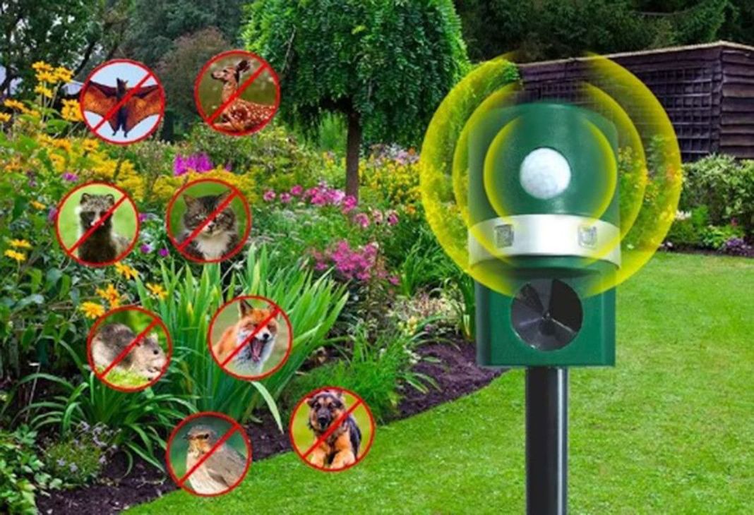 Repelente Insectos Sensor Ultrasonico Animales Jardin Lau-1
