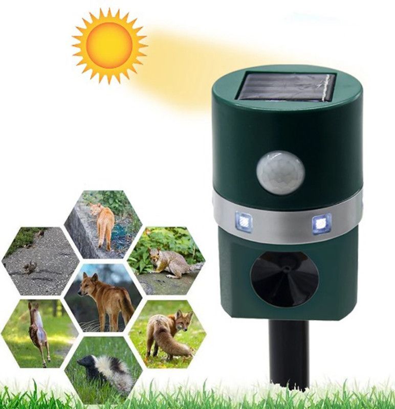 Repelente Insectos Sensor Ultrasonico Animales Jardin Lau-4