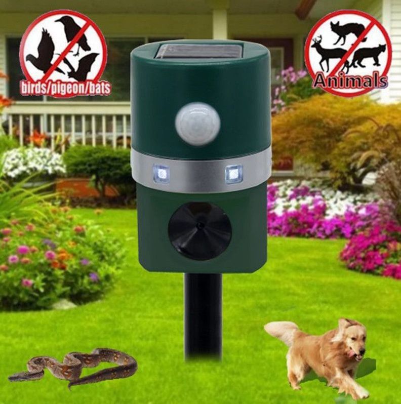 Repelente Insectos Sensor Ultrasonico Animales Jardin Lau-6