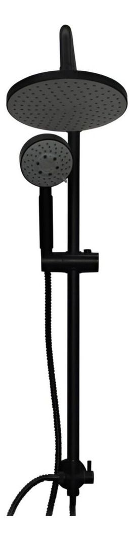Columna Ducha Negro Mate 3 Funciones Acero Inoxidable Jhn-1
