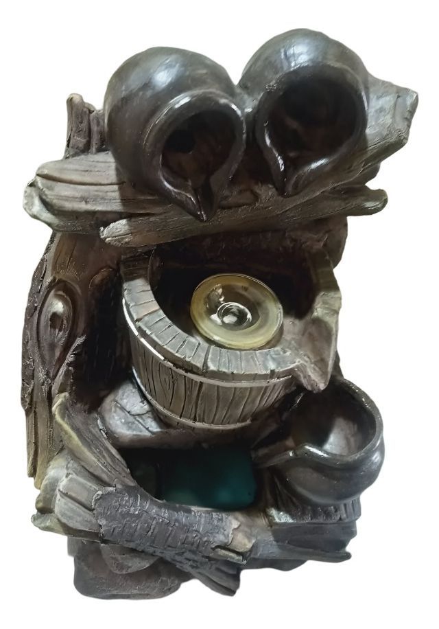 Fuente De Agua Diseño 3 Cantaros Con Luz Y Esfera 35cm Jhn-1