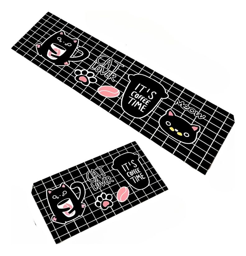 Alfombra Piso Cocina Antideslizante Decorativa 2 Piezas Jhn-0