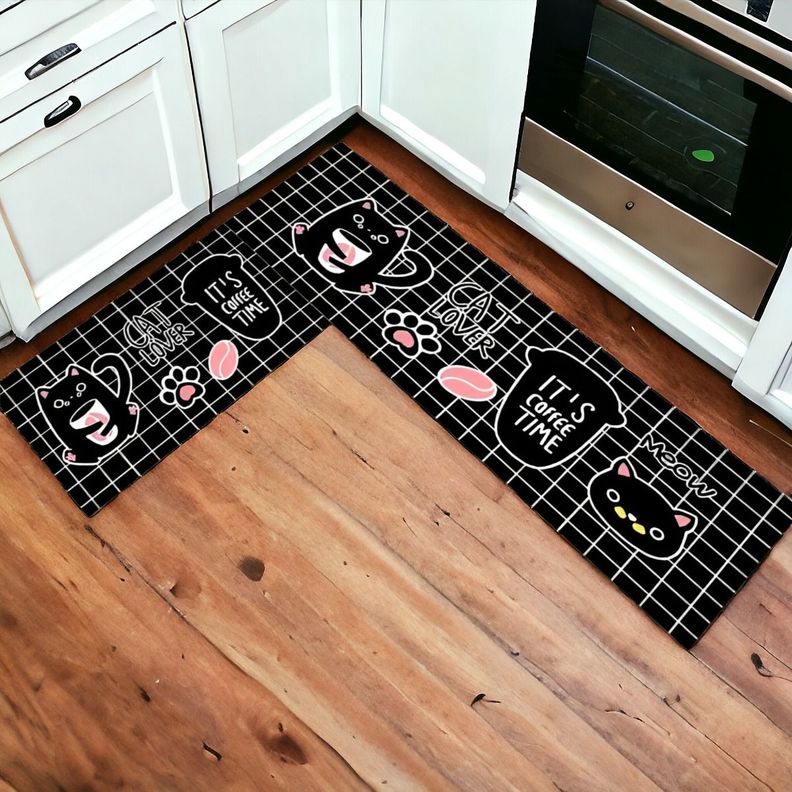 Alfombra Piso Cocina Antideslizante Decorativa 2 Piezas Jhn-5
