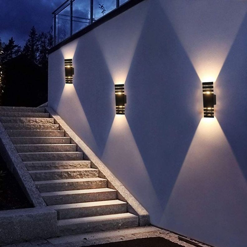 Lámpara Aplique Pared Moderna Triángulo Negro Jhn-5