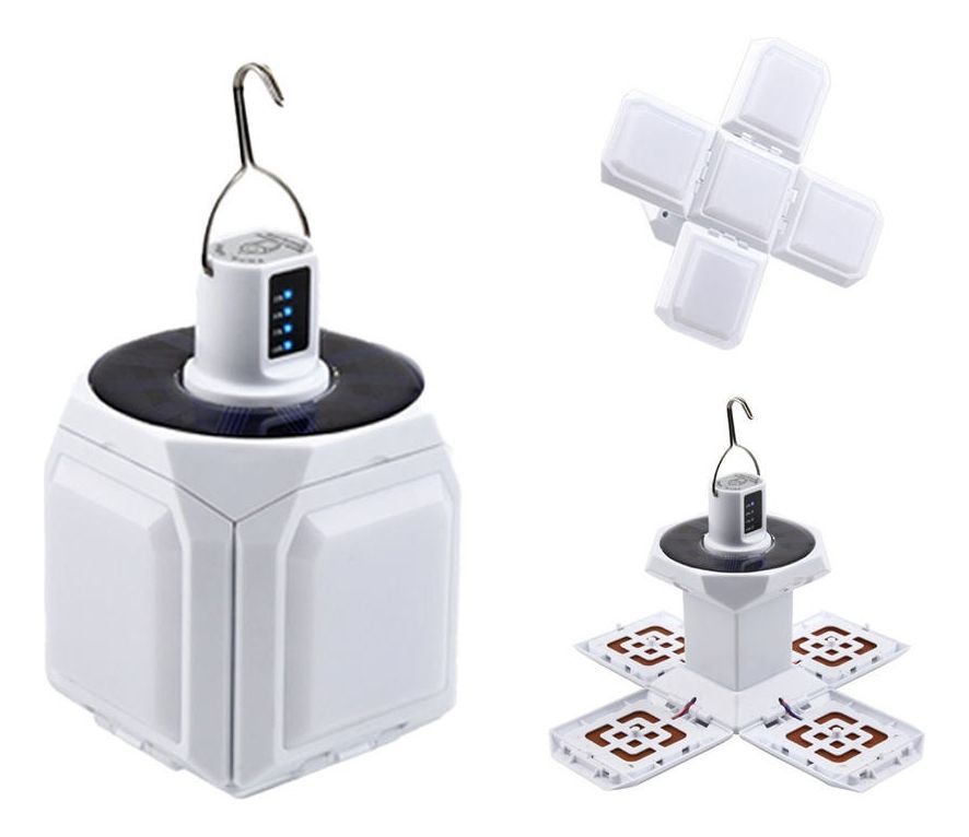 Lámpara Luz LED Recargable USB Acampar Gancho Portátil Jhn-2