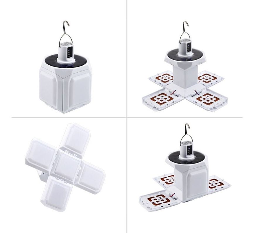 Lámpara Luz LED Recargable USB Acampar Gancho Portátil Jhn-6