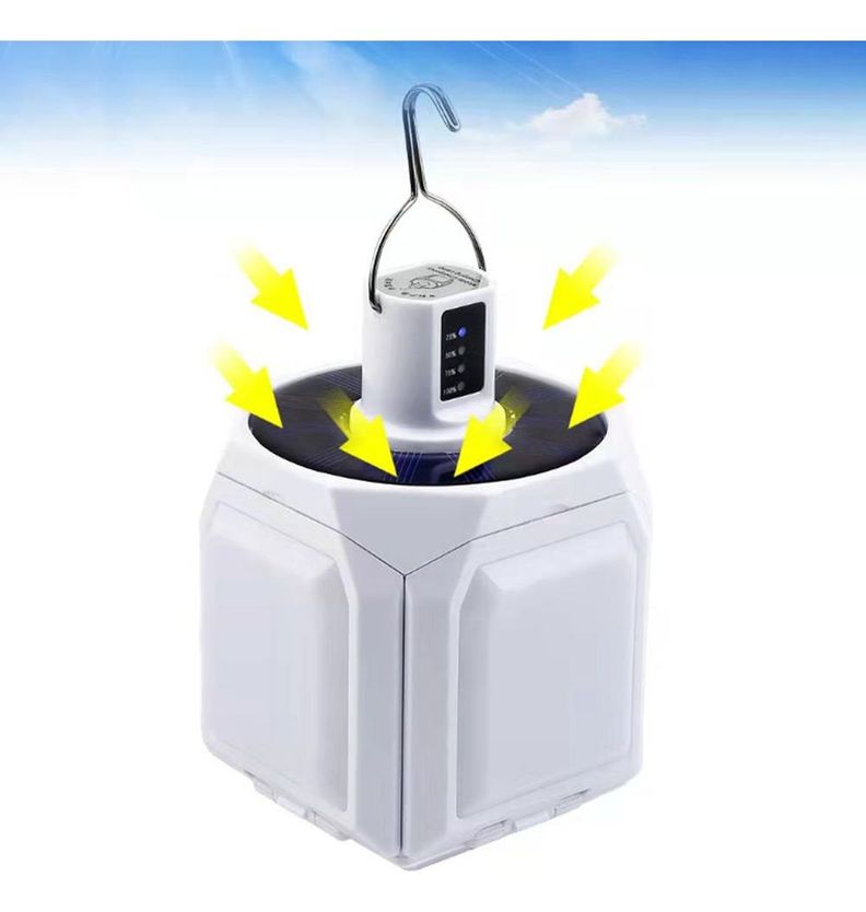 Lámpara Luz LED Recargable USB Acampar Gancho Portátil Jhn-7