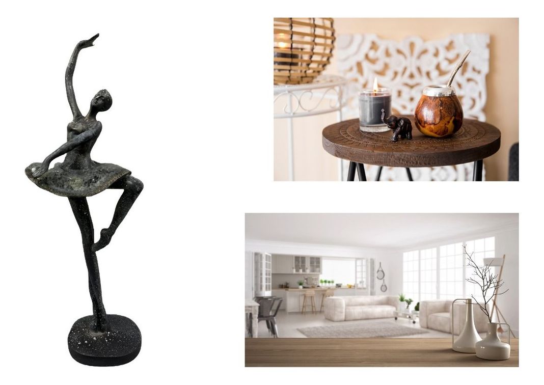 Estatua Ballet Escultura Bailarina Arte Metal Jhn-1