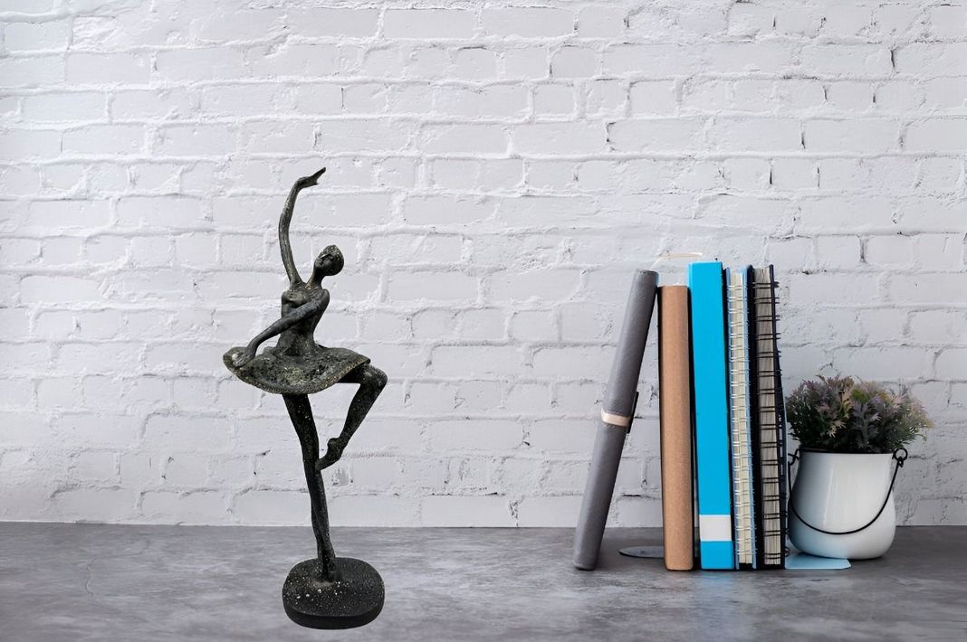 Estatua Ballet Escultura Bailarina Arte Metal Jhn-9