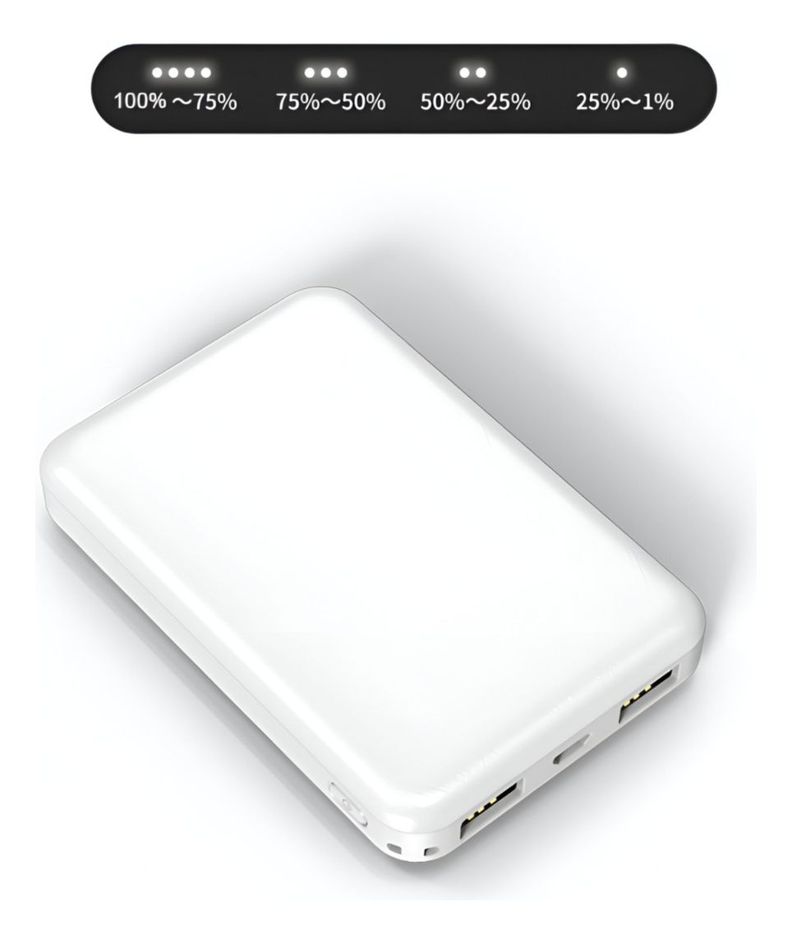 Cargador Inalámbrico Mini 5000mAh USB Recargable 5V 2A-1