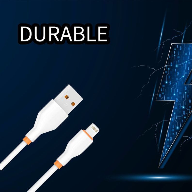 Set 5 Cables Data Lightning USB Carga Rapida Lau-1