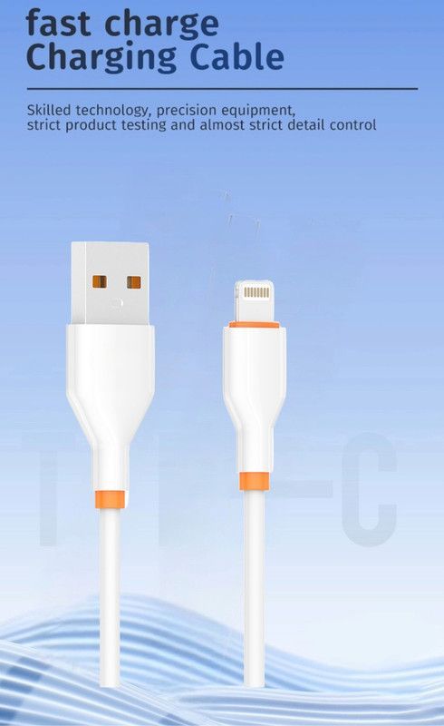 Set 5 Cables Data Lightning USB Carga Rapida Lau-3