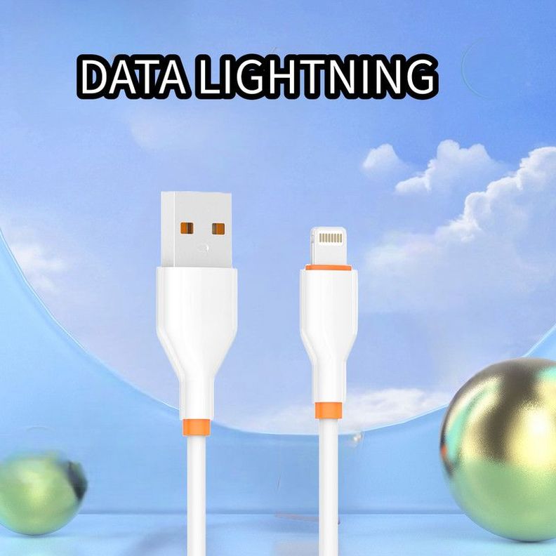 Set 5 Cables Data Lightning USB Carga Rapida Lau-4