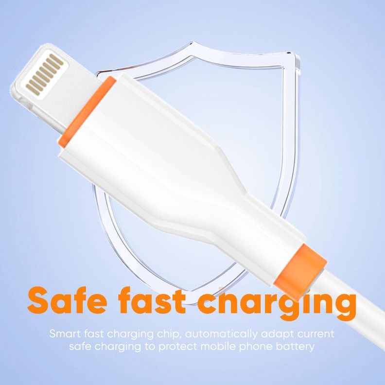 Set 5 Cables Data Lightning USB Carga Rapida Lau-5