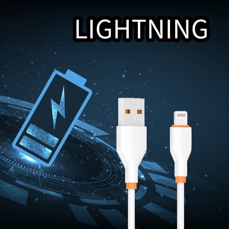 Set 5 Cables Data Lightning USB Carga Rapida Lau-7