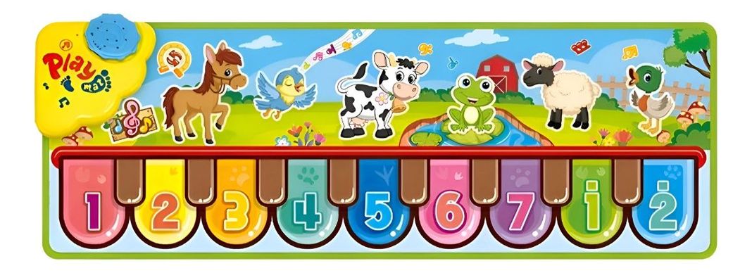 Tapete Piano Juguete Aprendizaje Musical Manta Táctil Jhn-0