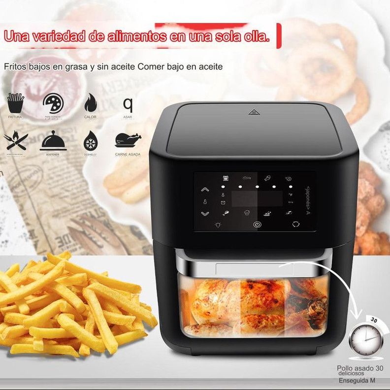 Freidora Aire Tipo Horno Capacida 12L Cocina Lau-6