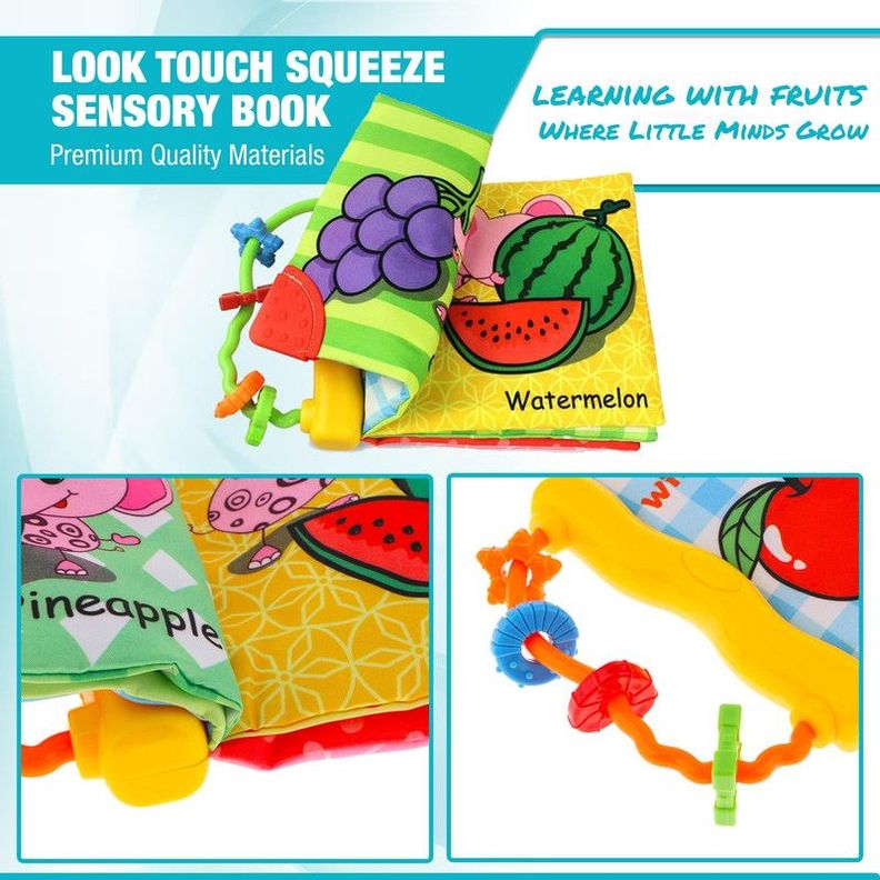 Juguete Didactico Sensorial Libro Dibujos Tela Bebes Lau-4