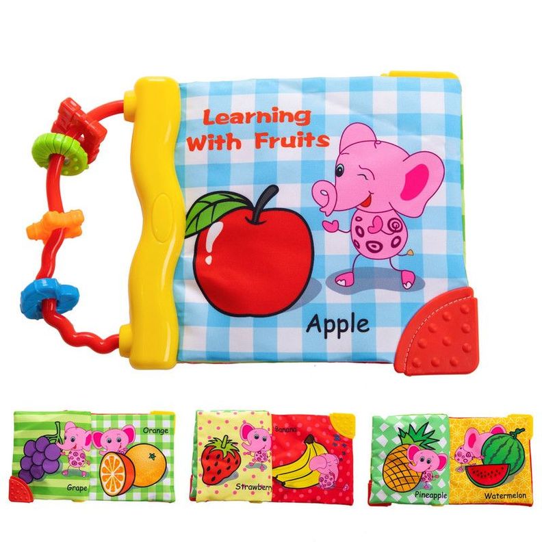 Juguete Didactico Sensorial Libro Dibujos Tela Bebes Lau-5