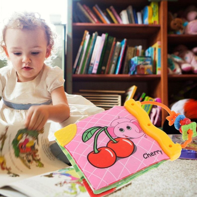 Juguete Didactico Sensorial Libro Dibujos Tela Bebes Lau-6