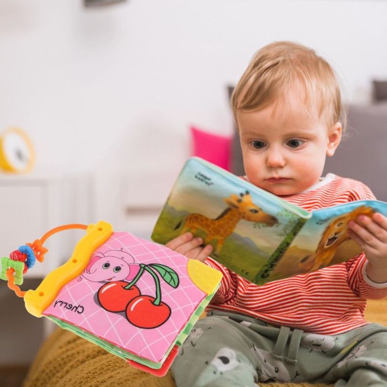Juguete Didactico Sensorial Libro Dibujos Tela Bebes Lau-7
