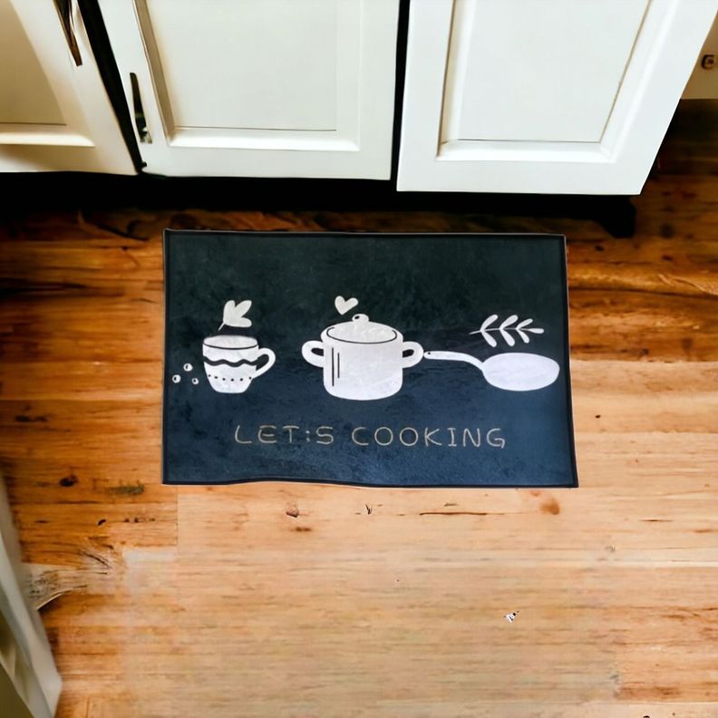 Alfombra Cocina Antideslizante 2 Piezas Decorativa Piso Jhn-6