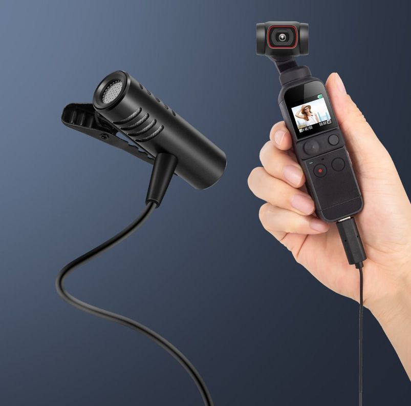 MICRÓFONO DIGITAL USB Tipo C Solapa Estabilizador de Video-5