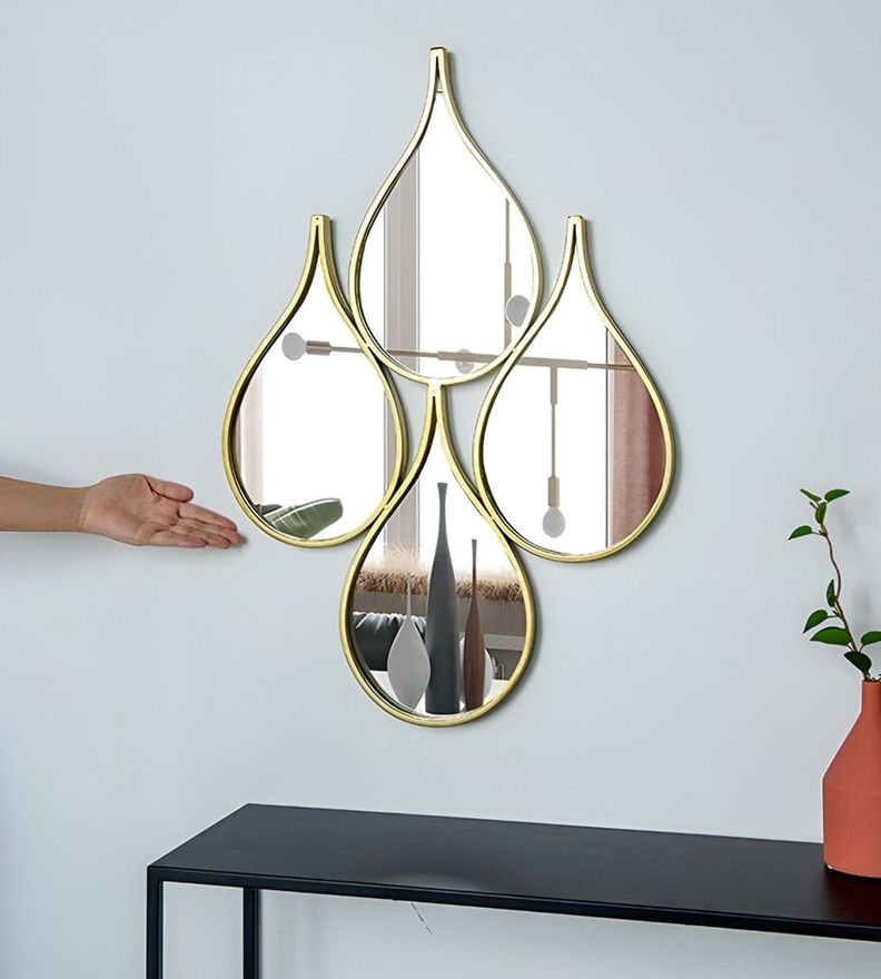 Espejo Decorativo Enmarcado Estilo Europeo Forma Gotas Jhn-3