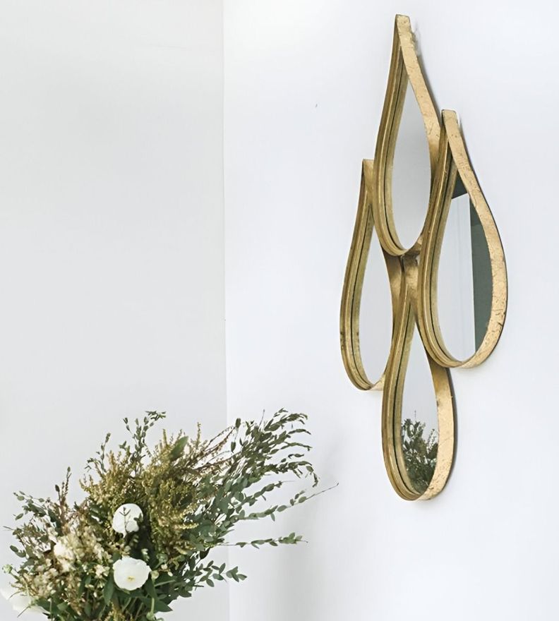 Espejo Decorativo Enmarcado Estilo Europeo Forma Gotas Jhn-5