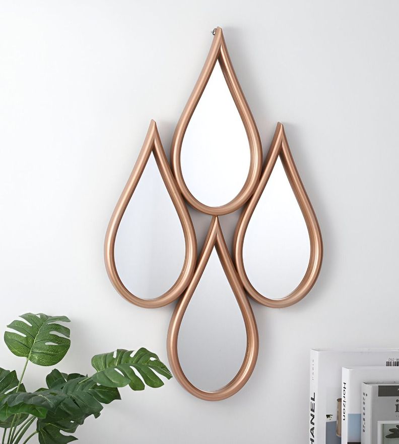 Espejo Decorativo Enmarcado Estilo Europeo Forma Gotas Jhn-9