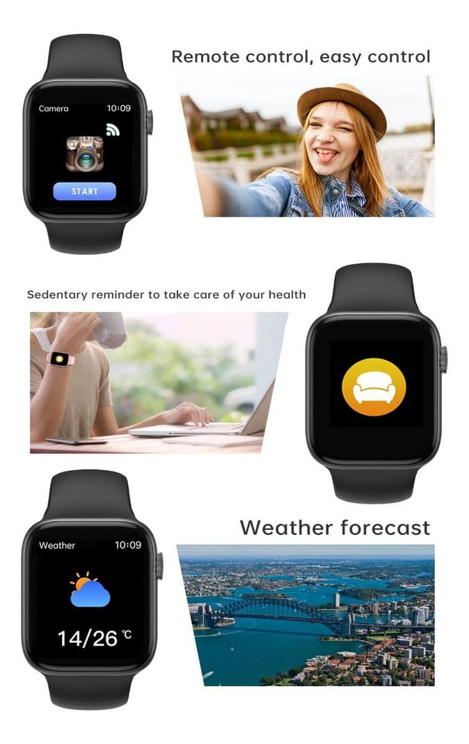 Reloj Smartwatch Bluetooth Msj Llamadas Táctil Fitness Jhn-6