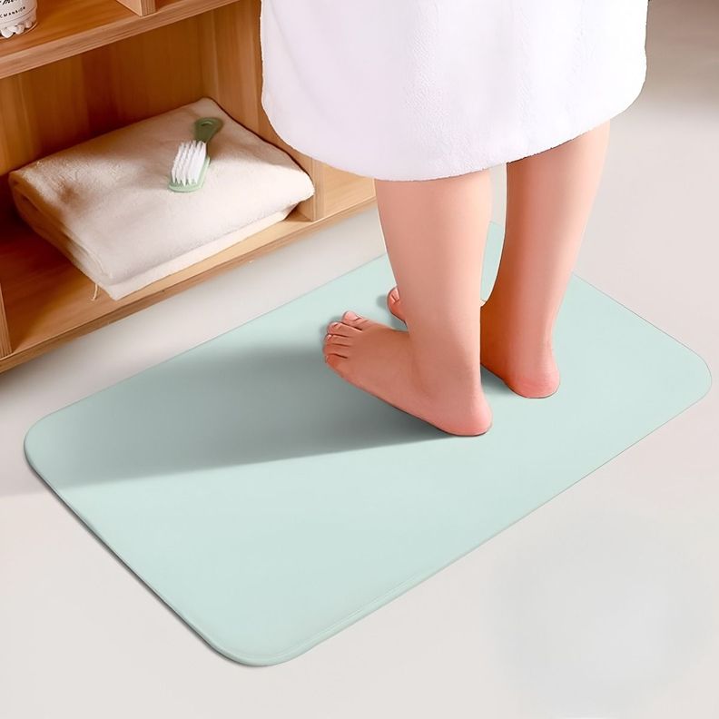 Set 3 Alfombras Baño Menta Decorativa Antideslizante Jhn-2