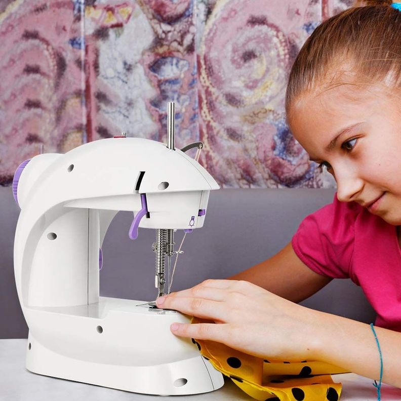 Mini Máquina Coser Principiantes Niños Portátil Hogar Jhn-6