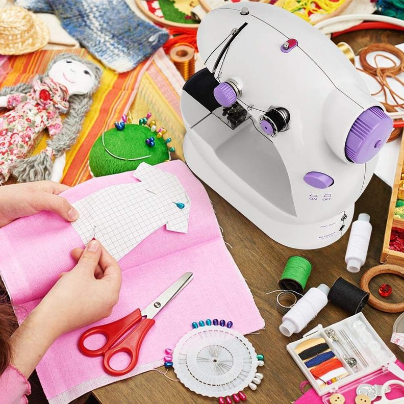 Mini Máquina Coser Principiantes Niños Portátil Hogar Jhn-9