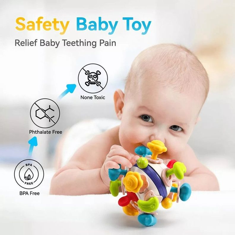 Juguete Denticion Multisensorial Gateo Agarre Bebes Lau-5