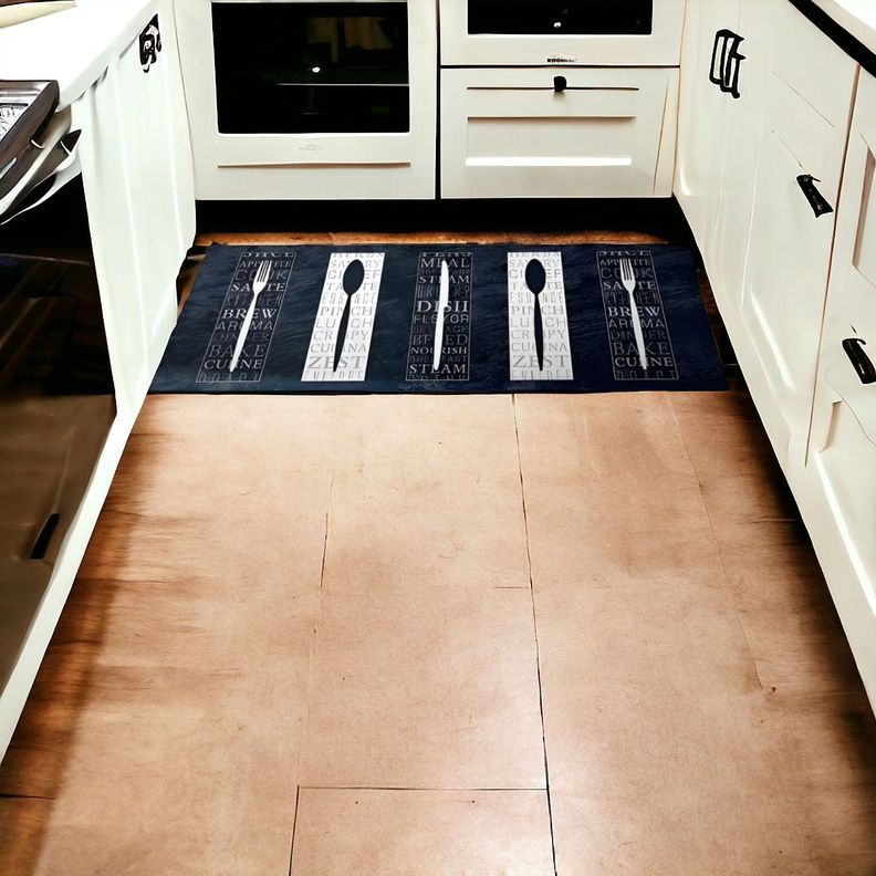 Alfombra Cocina 2 Piezas Antideslizante PVC Estampado Jhn-9