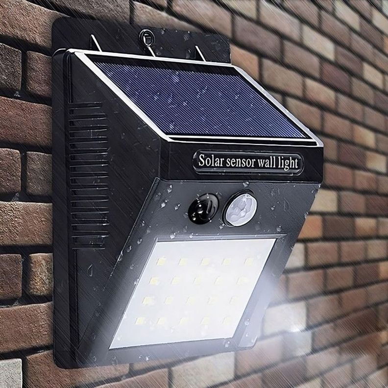 Set 2 Luces LED Pared Sensor Movimiento Solar de 20 Lau-3