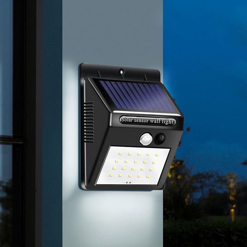 Set 2 Luces LED Pared Sensor Movimiento Solar de 20 Lau-5