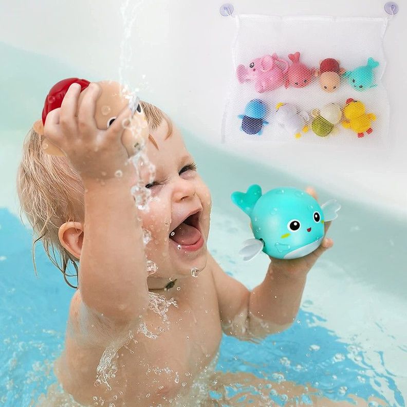 Set 6 Juguete Ballena Flotante Piscina Bañera Niños Lau-6