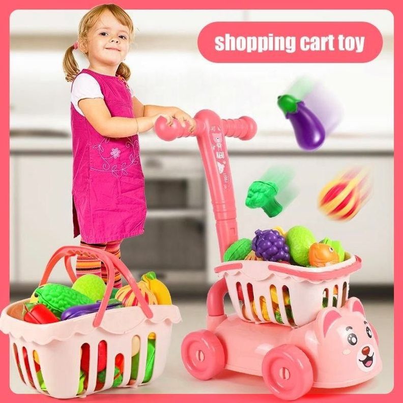 Juguete Carrito Compra Market Cochecito Infantil Niños Lau-1