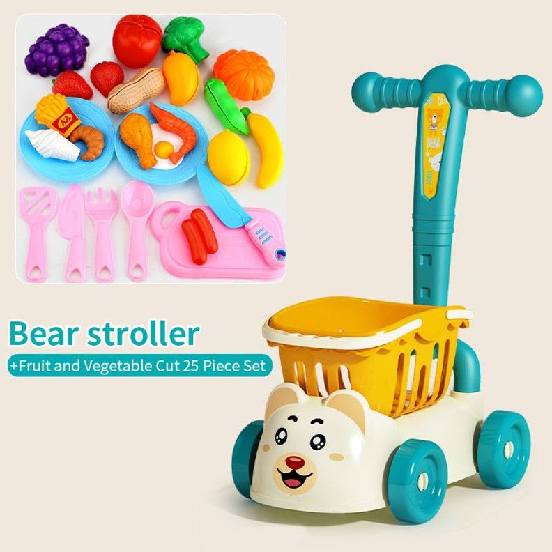 Juguete Carrito Compra Market Cochecito Infantil Niños Lau-3