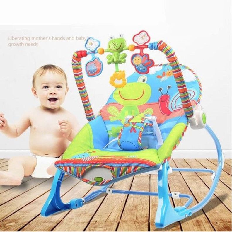 Silla Mecedora Vibracion 3en1 Musical Relajante Bebes Lau-1