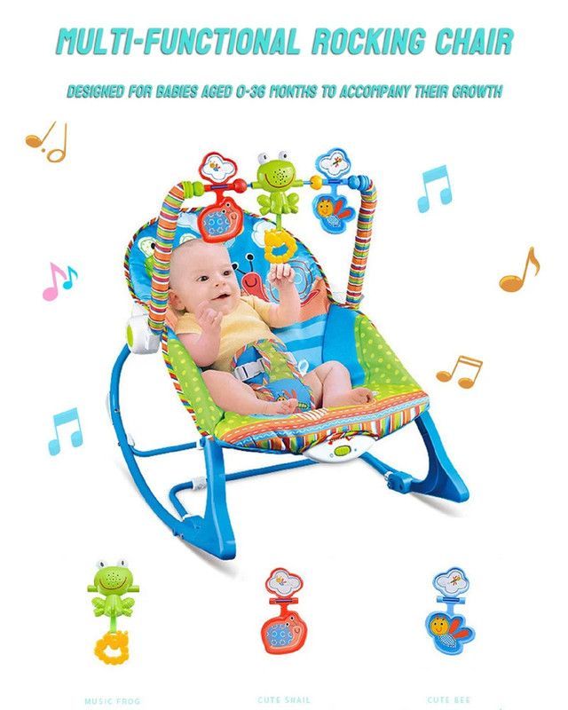 Silla Mecedora Vibracion 3en1 Musical Relajante Bebes Lau-4
