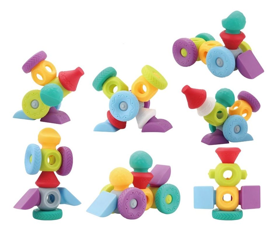 Bloques Construcción Juguete Tridimensional Educación Jhn-0
