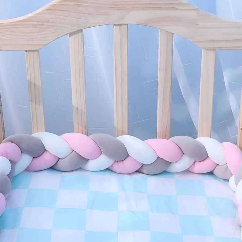Trenza Cojín Seguridad Para Cuna Bebes Protección Jhn-4
