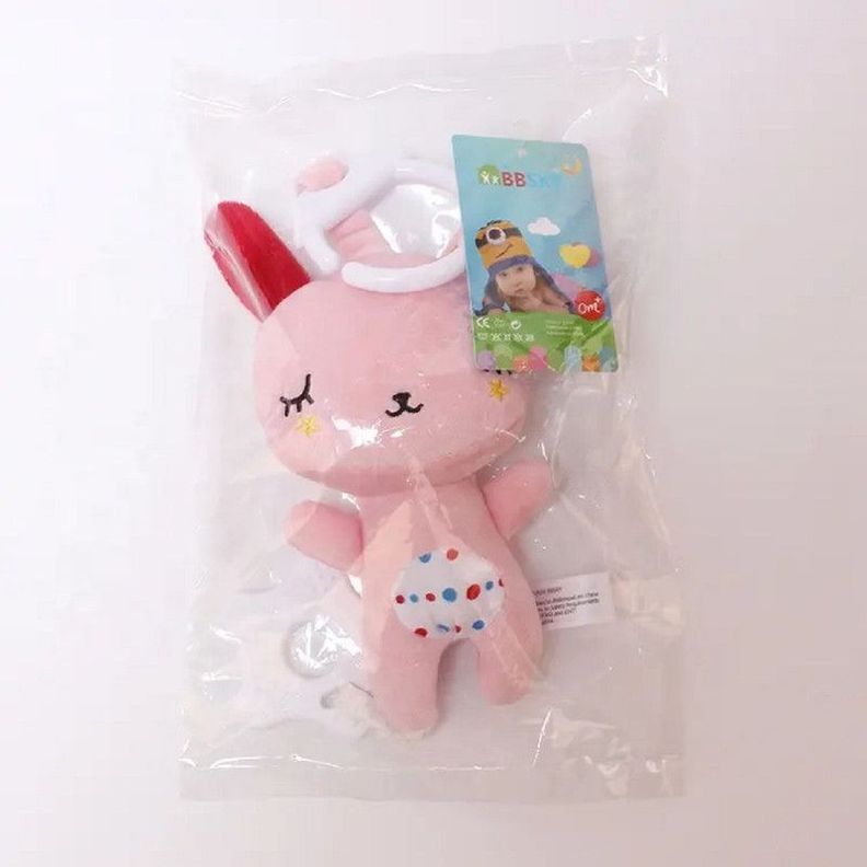 Set 2 Sonajero Peluche Juguete Felpa Coche Cuna Bebes Lau-3
