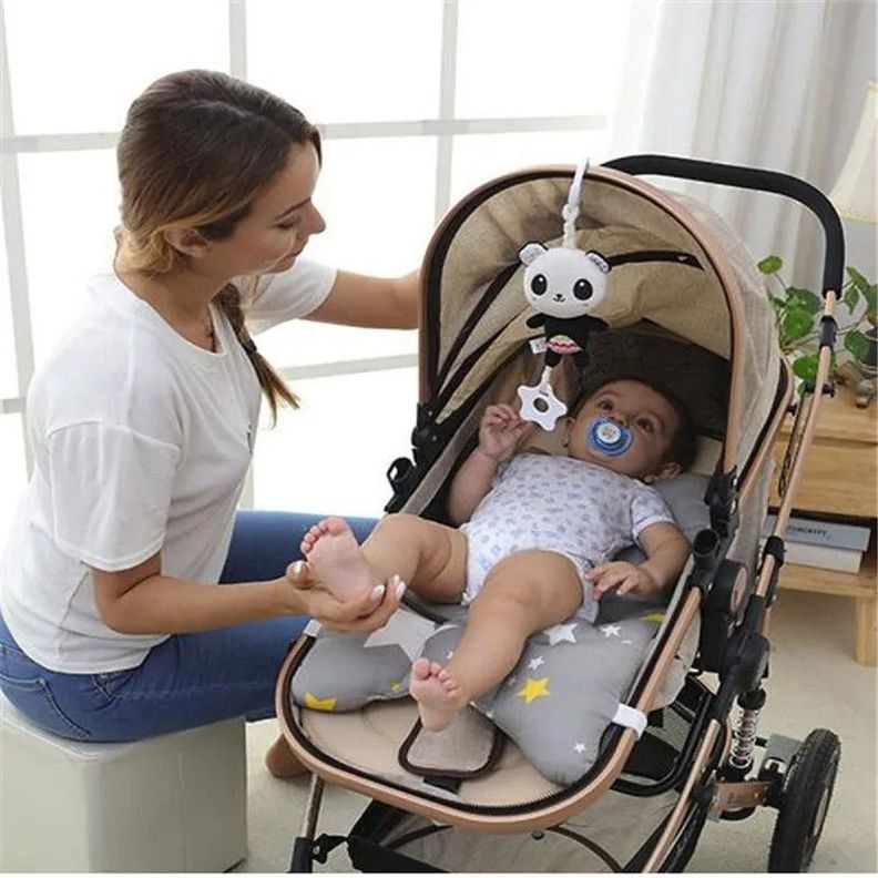 Set 2 Sonajero Peluche Juguete Felpa Coche Cuna Bebes Lau-4
