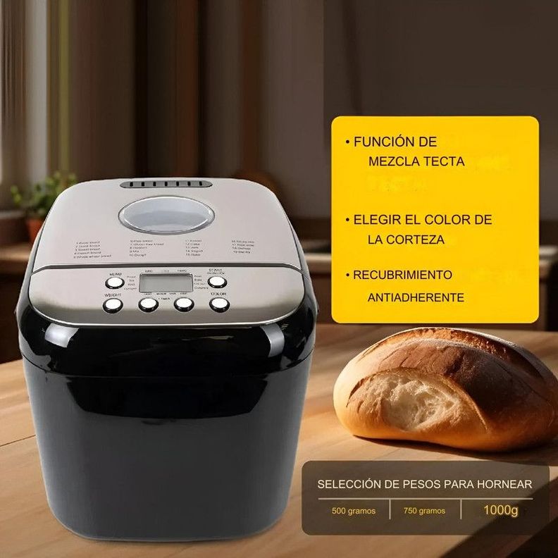 Maquina Panificadora Digital Cocina Elegante Moderno Lau-6
