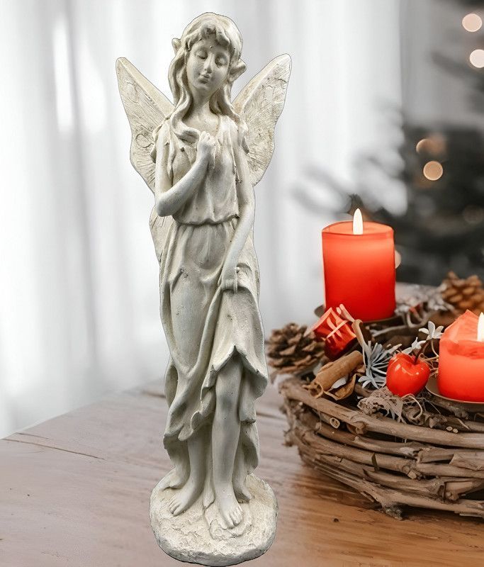 Estatua Escultural Angel Jardin Decoracion Adorno Lau-7