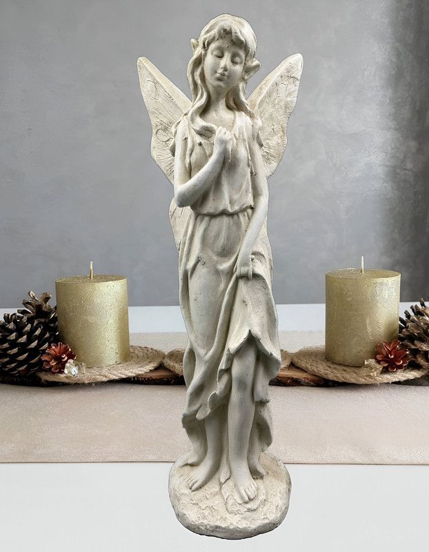 Estatua Escultural Angel Jardin Decoracion Adorno Lau-8